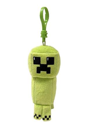 Детская игрушка мягконабивная ty minecraft зеленый "крипер" 12 см, арт. 34020