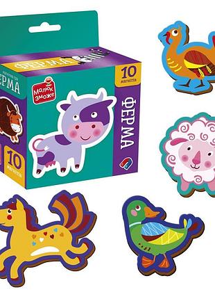 Розвиваюча гра vladi toys набір магнітів. (vt3106-36)