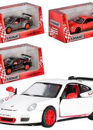Машинка металлическая инертная kinsmart с резиновыми колесами, прочная (kt5352w)
