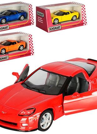 Машинка инертная kinsmart chevrolet corvette kt-5320-w 12.5 см