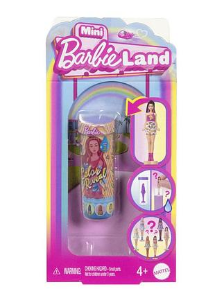 Міні-лялька-сюрприз barbie "color reveal" серії "mini barbieland" — яскраві та стильні (jcr08)