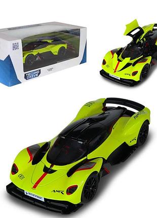 Автомодель aston martin valkyrie 1:18 жовта (250937amvklg)