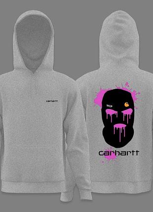Чоловіче худі carhartt wip сіре кархарт унісекс-кофта жіноча толстовка з капюшоном xs