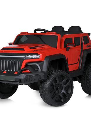 Детский электромобиль машина, 4x45w, 12v12ah, eva, кожа, mp3/usb, красный (m 5802eblr-3)