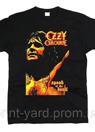 Футболка черная loys music ozzy osbourne speak