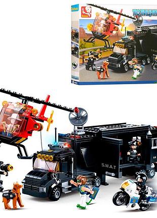 Конструктор sluban «полиция» 540 деталей для увлекательных игр (m38-b0659)