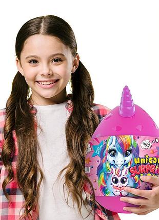Яйцо единорога розовое игровой набор danko toys unicorn surprise box (