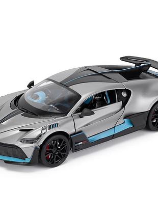 Автомодель bugatti divo 1:18 серая металлическая коллекционная модель (250940bdgy)