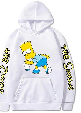 Худі simpson жіноча толстовка біла сімпсон xs