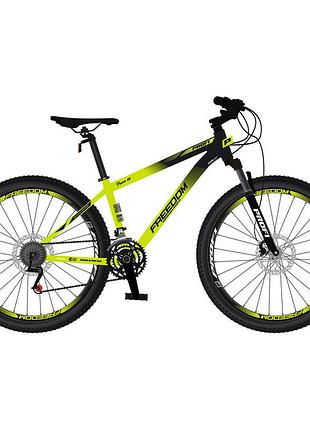 Велосипед profi freedom 26", алюминиевая рама 13", 21 скорость, лайм (fd-2601)