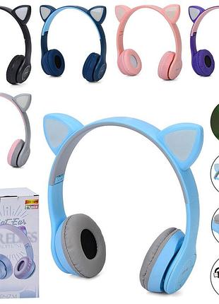 Наушники p47m беспроводные, ушки, bluetooth, tf, usb-зарядное, 6 цветов, в пробке, 10,5-19-6,5см