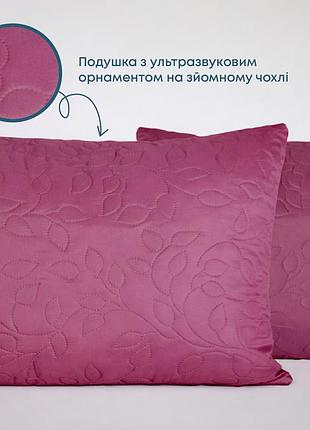 Подушка "sleepcover light" 50*70 см (650г) (microfiber) (бордовий)