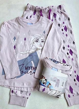 Пижама с длинным рукавом disney frozen 98-104 см для девочек