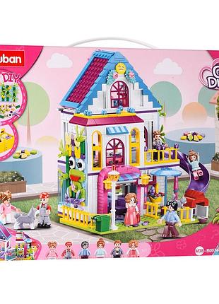Конструктор "girls dream": вілла, 730 деталей sluban m38-b0974