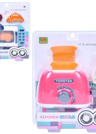 Игровой набор бытовой техники продукты 2 вида (тостер, микроволновка) (ws011)