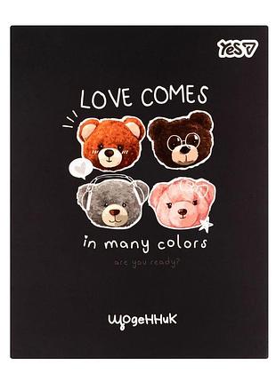 Дневник школьный yes bear love интегральный, a5, 40 листов
