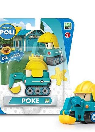 Металлическая коллекционная машинка робокар поук die cast (mrt-0607)