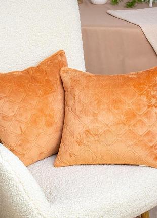 Подушка декоративна "velure" 50*70 см (650г) (темно-кавовий)