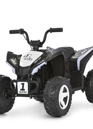 Квадроцикл детский 2 мотора 35w аккумулятор 12v7-9ah bluetooth mp3 usb eva колеса кожаное сиденье музыка свет камуфляж (m