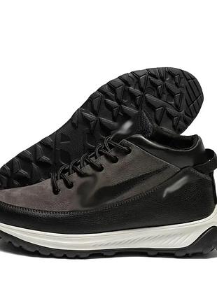Чоловічі зимові шкіряні черевики air max grey