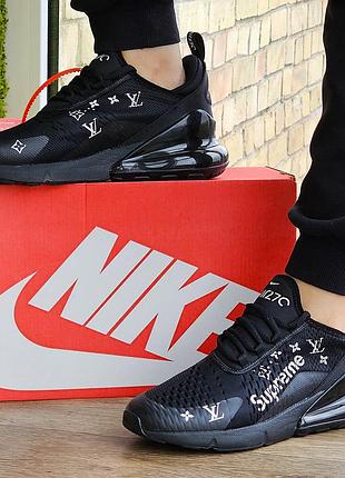 Кросівки nike 270 чоловічі чорні найк з амортизацією тканинні сіточка літні (розміри: 41,42,43,44,45) — 110