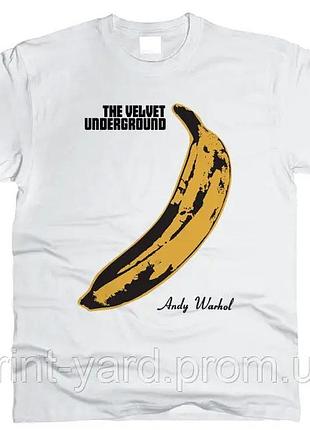 Футболка белая loys music velvet underground style