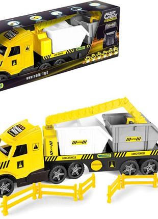 "magic truck technic" со строительными контейнерами