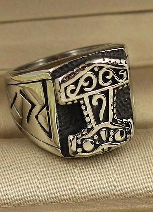 Кільце xuping jewelry молот тора р 18 золотисте