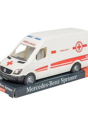 Автомобиль игрушечный "mercedes-benz sprinter" скорая помощь, на планшетке, tigres