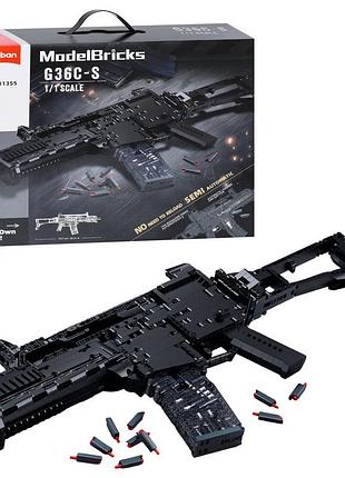 Конструктор sluban m38-b1355 оружие, автомат 1675 дет., кор. 45-38-12,5см (m38-b1355)