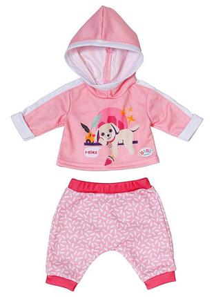 Набор одежды для куклы baby born розовый спортивный костюм 43 см (837313)