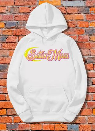 Худи sailor moon женская толстовка белая с рисунком xl