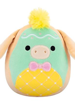 М’яка іграшка squishmallows – пастельний ослючок 19 см, м’яка плюшева іграшка для дітей (sqer01205)