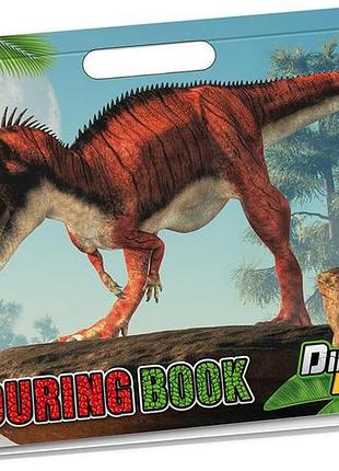 Розмальовка dinosaur expedition з наліпками, розвивальна, а4 (961028)