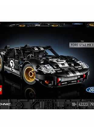 Конструктор дитячий автомобіль для перегонів ford gt40 mkii 1966 (42223)