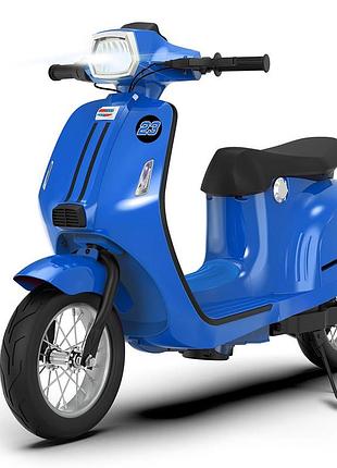 Мотоцикл 350w, 2 акб 12v10ah, mp3, кожаное сиденье, голубой (m 6017al-4)