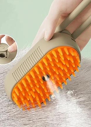 Щітка гребінець з паром для котів та собак steamy brush pet massage comband xl-889