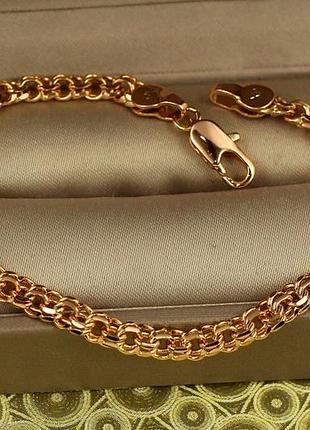 Браслет xuping jewelry круглий бісмарк 19 см 4 мм золотистий
