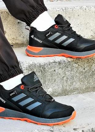 Термо кросівки adidas terrex чоловічі чорні адідас терекс єврозима gore-tex (розміри: 42)