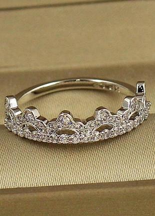Кольцо xuping jewelry корона р 20 серебристое