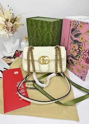 Gucci marmont medium milk