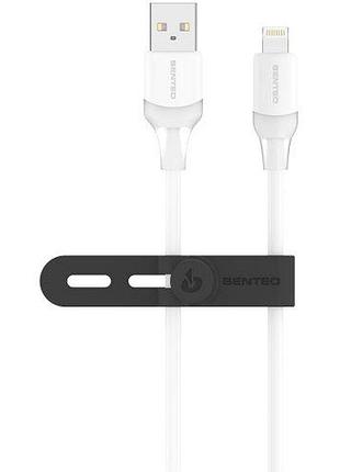 Usb кабель senteo sl-06 tpe cable usb-a до lightning 2.4a 1000mm чорний