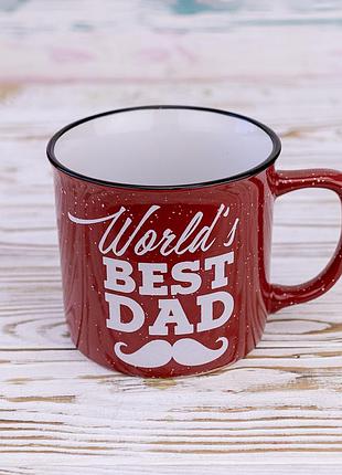 Кухоль для тата кращий тато у світі - world's best dad 400 мл 12718 (червоний)