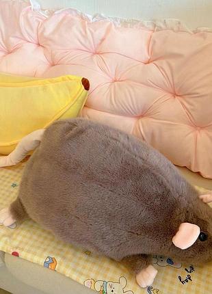 Игрушка крыса коричневый 35см