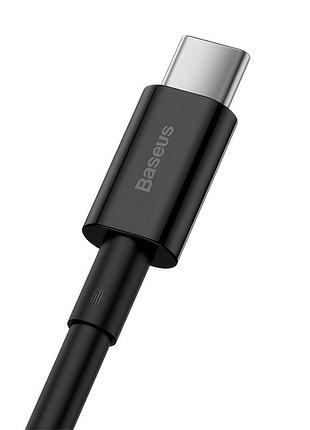 Usb кабель baseus superior series usb-a to type-c 66w 1m black 4