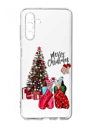Прозорий чохол на samsung galaxy a36 5g веселого різдва (принт 133)