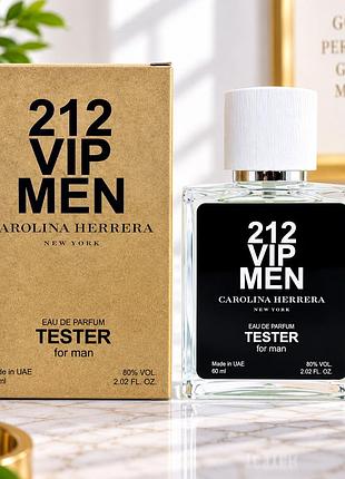 212 vip men carolina herrera tester мужской 60 мл