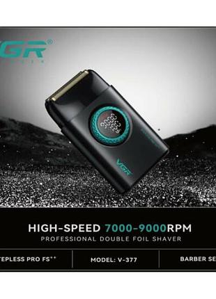 Vgr тримет для волосся шейвер hair clippers aand v-377 black