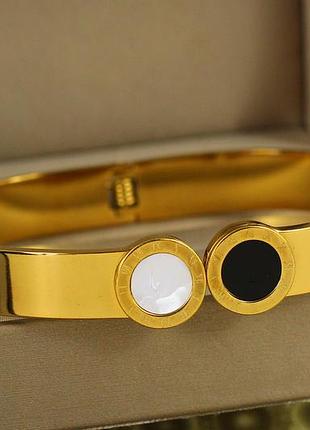 Браслет бенгл xuping jewelry жорсткий duality 60 мм на руку від 17 до 19 см лимонний