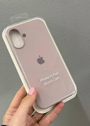 Чехол-накладка с микрофиброй для айфон 16 plus, чехол silicone case с микрофиброй для iphone 16 plus (lavander)